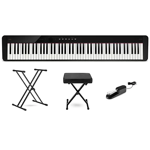 Casio PX-S1100 Privia Digital Piano Essentials Bundle White