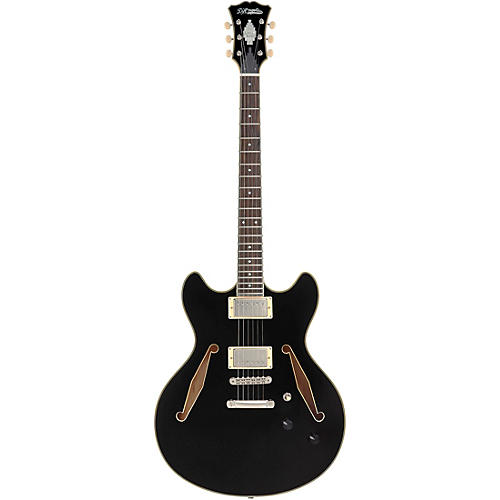 D'Angelico Excel DC Tour Semi-Hollow Electric Guitar With Supro Bolt Bucker Pickups and Stopbar Tailpiece Slate Blue