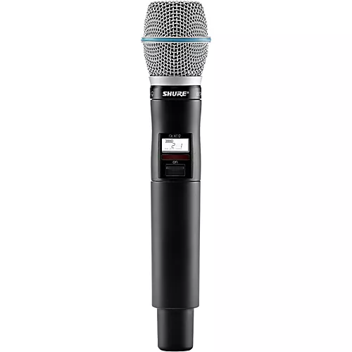 Shure QLXD2/BETA87A Wireless Handheld Microphone Transmitter with Interchangeable BETA 87A Microphone Capsule Band G50