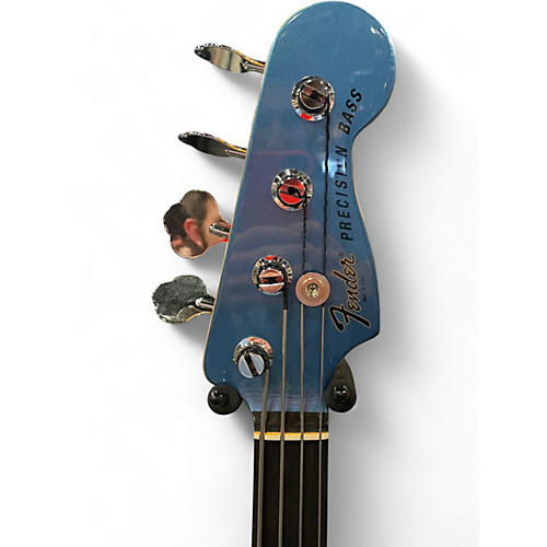 Used Fender Tony Franklin Signature Fretless Precision Bass Lake Placid Blue Electric Bass Guitar Lake Placid Blue