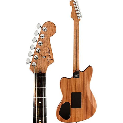 Open-Box Fender American Acoustasonic Jazzmaster Limited-Edition Acoustic-Electric Guitar Condition 2 - Blemished Black Paisley 197881150150