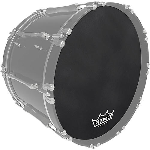 Remo Powermax Black Suede Crimplock Bass Drum Head 20 in.