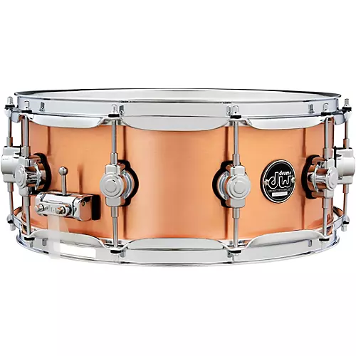 DW DW Performance Series 1 mm Polished Copper Snare Drum 14 x 6.5 in.