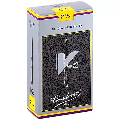 Vandoren V12 Bb Clarinet Reeds Strength 3.5+ Box of 10