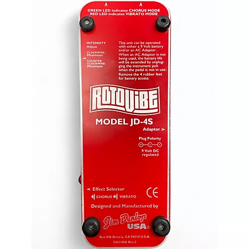 Used Dunlop JD4S Rotovibe Vibrolla Effect Pedal