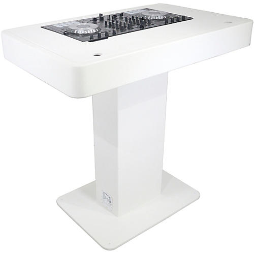 ProX Control Tower DJ Podium Stand Travel Case for Pioneer XDJ-XZ, DDJ-1000 SRT, DDJ-SZ2, and DDJ SX-3 White Finish