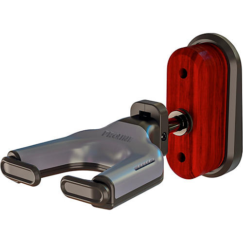 Proline MOUNT Premium Wall-Mounted Guitar Hanger With Auto-Closing Yoke Mahogany