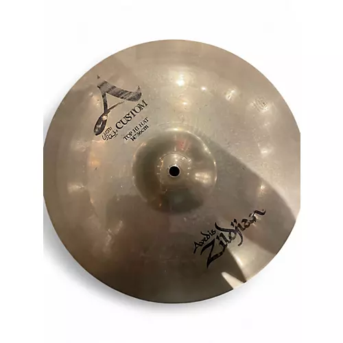 Used Zildjian 14in A Custom Hi Hat Pair Cymbal 33