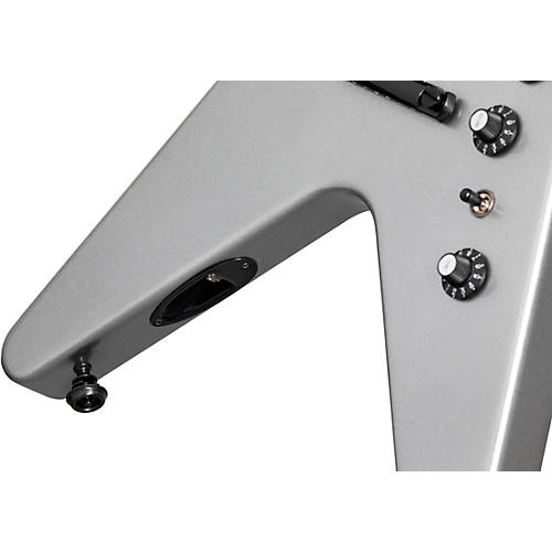 Gibson Dave Mustaine Flying V EXP Electric Guitar Silver Metallic