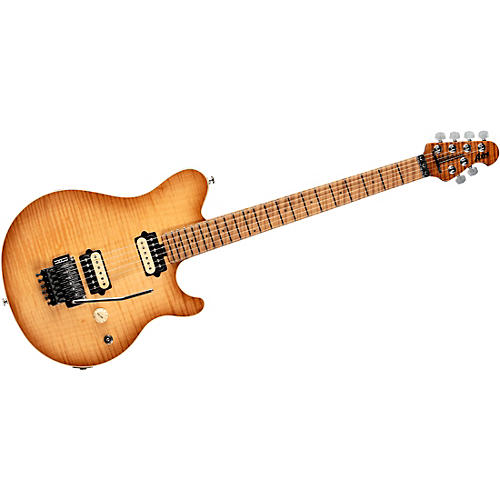 Ernie Ball Music Man Axis Flame Top (satin) Electric Guitar Honey Pot