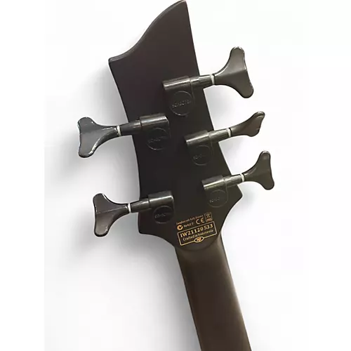 Used Schecter Guitar Research stelleto stealth 5 Black Electric Bass Guitar Black