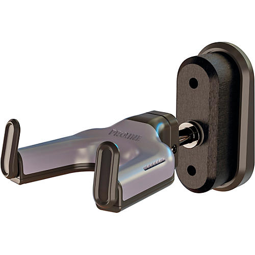 Proline MOUNT Premium Wall-Mounted Guitar Hanger With Auto-Closing Yoke Mahogany