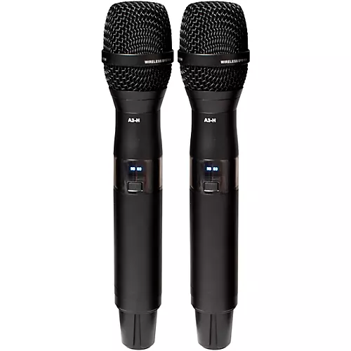 VocoPro BENCHMARK-DUAL-HH 2-Channel True Diversity Handheld Microphone System 902-927.2mHz