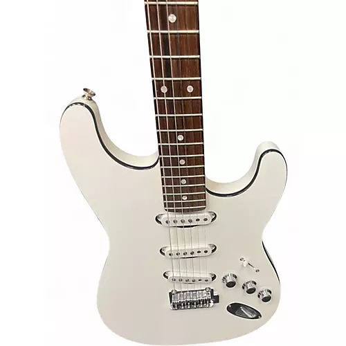 Used Fender AERODYNE STRATOCASTER Bright White Solid Body Electric Guitar Bright White