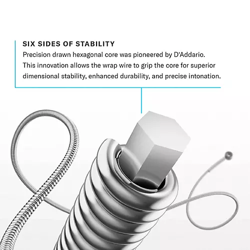 D'Addario ECB81 XL Chromes Flatwound Bass Strings