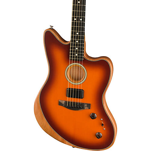 Fender American Acoustasonic Jazzmaster Acoustic-Electric Guitar Tungsten