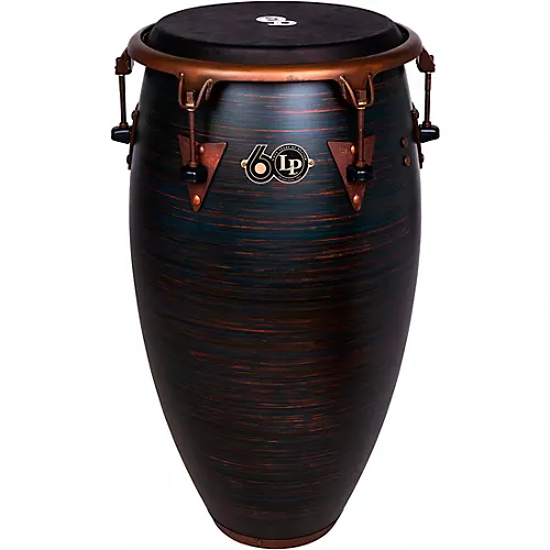 LP LP 60th Anniversary Top Tuning Fiberglass Conga with Rustic Bronze Hardware 11.75 in. Roasted Hazel Finish
