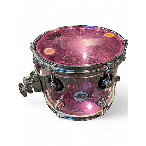 Used DW 8 Piece Design Series Acrylic Clear Drum Kit Clear