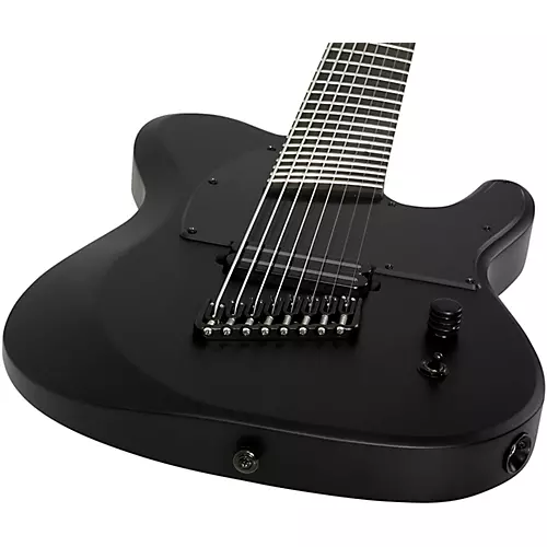 Schecter Guitar Research PT-8 MS Black Ops Electric Guitar Satin Black Open Pore