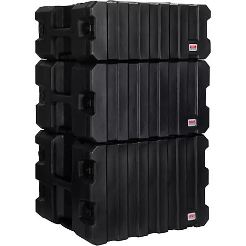 Gator G-Pro Roto Mold Rolling Rack Case Black 8 Space