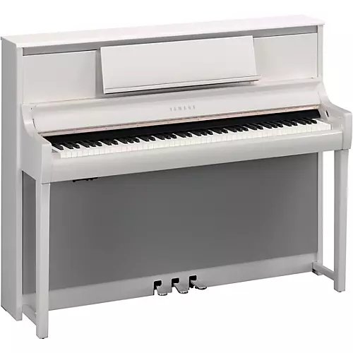Yamaha Clavinova CSP-295 Digital Upright Piano With Bench Polished White