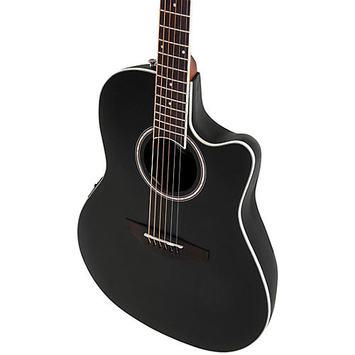 Applause AB28-5S Traditional Series Super Shallow Acoustic-Electric Guitar Black