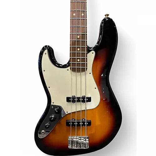 Used Fender Standard Jazz Bass Left Handed 2 Tone Sunburst Electric Bass Guitar 2 Tone Sunburst