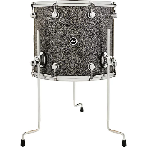 DW DWe Wireless Acoustic/Electronic Convertible Floor Tom with Legs 14 x 12 in. Finish Ply Black Galaxy