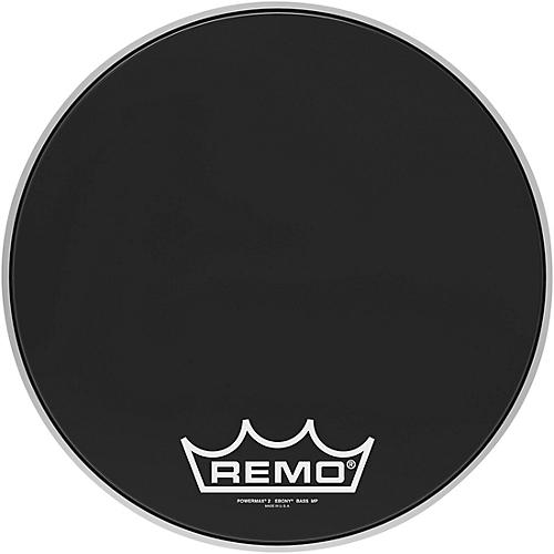 Remo Powermax 2 Ebony Crimplock Bass Drum Head 20 in.