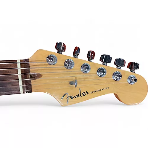 Used 2000 Fender American Deluxe Stratocaster White Blonde Solid Body Electric Guitar White Blonde