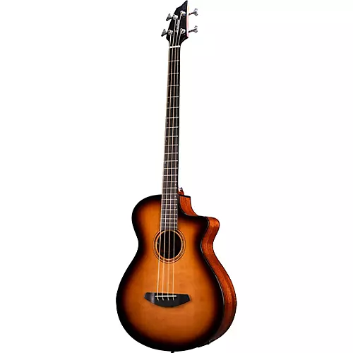 Breedlove Organic Solo Pro CE Red Cedar-African Mahogany Concerto Acoustic-Electric Bass Guitar Edge Burst