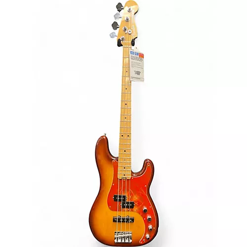 Used 2016 Fender American Elite Precision Bass Tobacco Sunburst Electric Bass Guitar Tobacco Sunburst