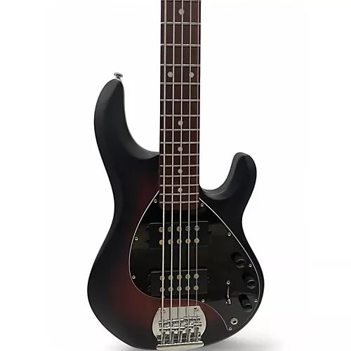 Used Sterling by Music Man Sting Ray 5 HH Ruby Red Burst Electric Bass Guitar Ruby Red Burst