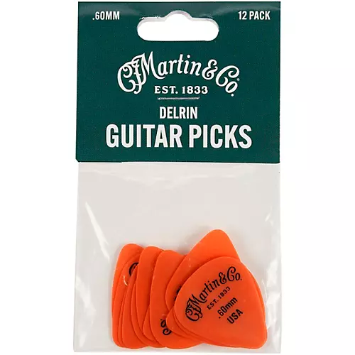 Martin Delrin Guitar Picks .50 mm 12 Pack