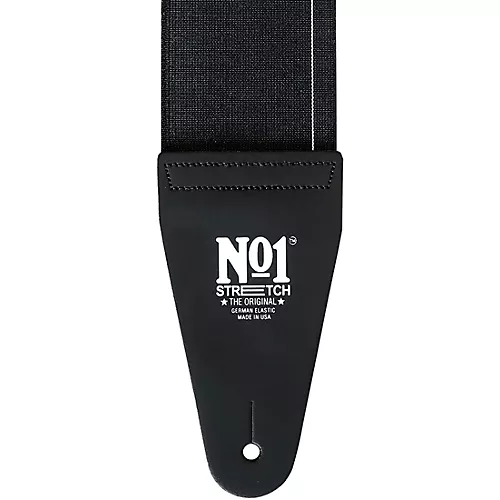 No1 Stretch Strap No1 Elastic Guitar Strap Black Extra Large