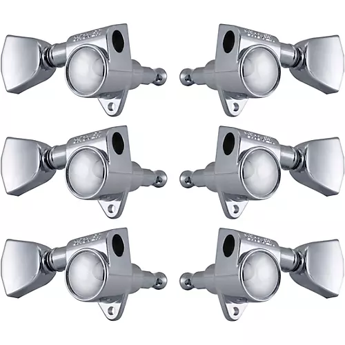 Grover Rotomatics With 18:1 Gear Ratio 102-18 Series Keystone Button Tuning Machines Chrome