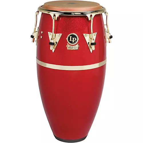 LP Galaxy Fiberglass Fausto Cuevas III Signature Conga, Arena Red with Gold Hardware 11 in.