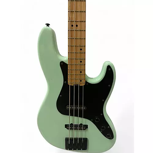 Used Schecter Guitar Research j4 Seafoam Green Electric Bass Guitar Seafoam Green