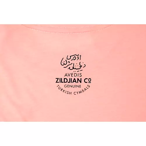Zildjian Mens Classic Logo Tee Shirt Small Pink