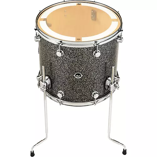 DW DWe Wireless Acoustic/Electronic Convertible Floor Tom with Legs 14 x 12 in. Finish Ply Black Galaxy