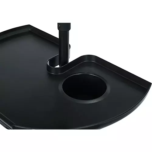 Gator GFW-MICACCTRAY Frameworks Extra Large Microphone Stand Accessory Tray with Drink Holder and Guitar Pick Tab