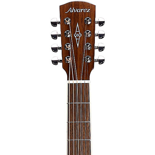 Alvarez ABT60CE 8-String Baritone Acoustic-Electric Guitar Black