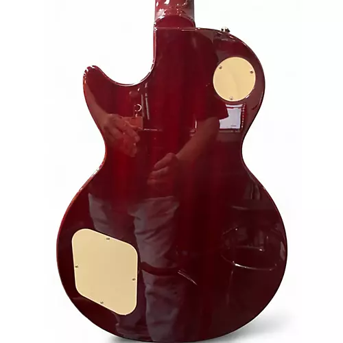 Used Epiphone Les Paul Standard Pro Trans Red Solid Body Electric Guitar Trans Red