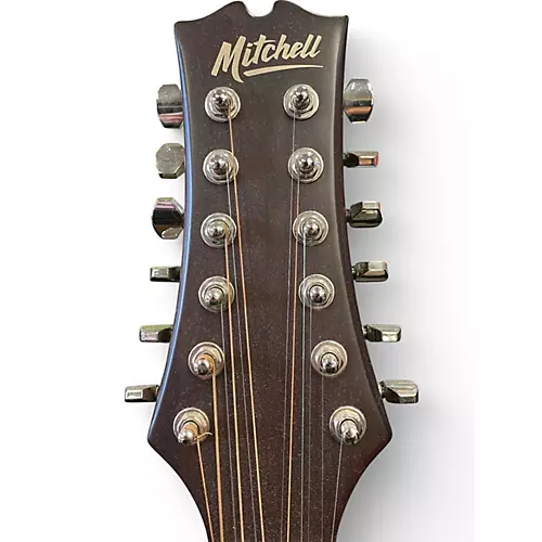 Used Mitchell T331TCE Brown 12 String Acoustic Electric Guitar Brown