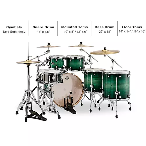 Mapex Armory Series Exotic Studioease 6-Piece Shell Pack With Deep Toms and 22