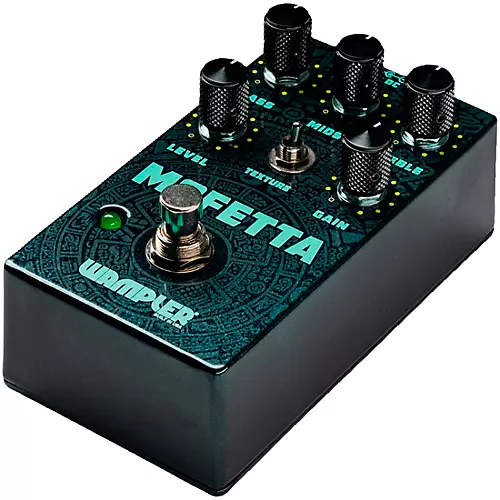 Wampler Mofetta Overdrive and Distortion Effects Pedal Black and Teal