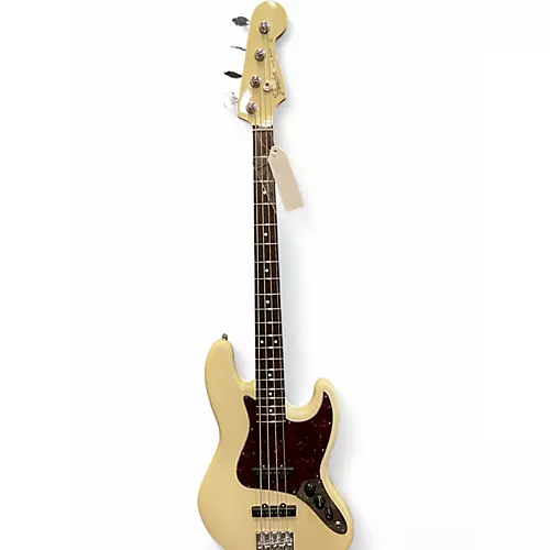 Used 2006 Fender American Hot Rod Jazz Bass With Matching Headstock Classic White Electric Bass Guitar Classic White