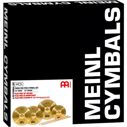 MEINL HCS Cymbal Pack With Free Splash, Sticks and Lessons
