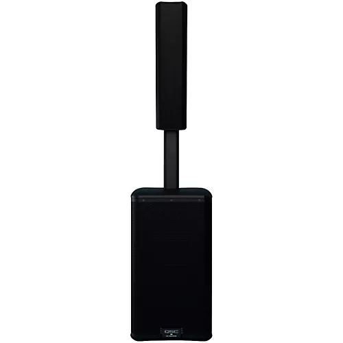 QSC KC12 Active 3-Way Column Speaker Pair With Cables, Black