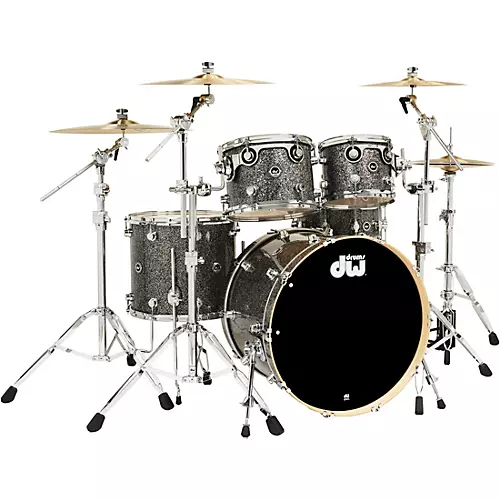 DW DWe Wireless Acoustic-Electronic Convertible 5-Piece Drum Set Bundle With 22